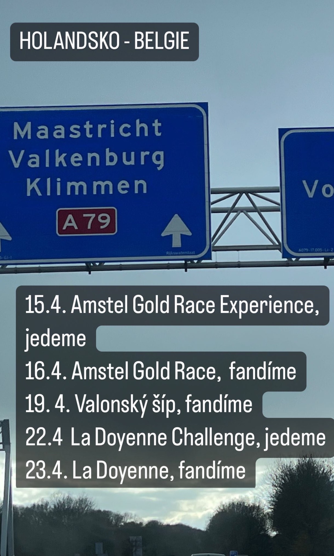 Holandsko - Belgie, duben 2023. Program