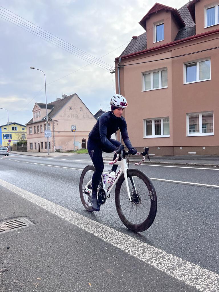 První FTP test (3,8w/kg). Březen 2023.